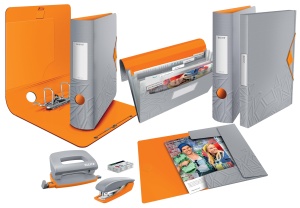 Dosar Leitz Urban Chic 180 Active, 5 bucati, A4, 8,2 cm, Gri - Img 7