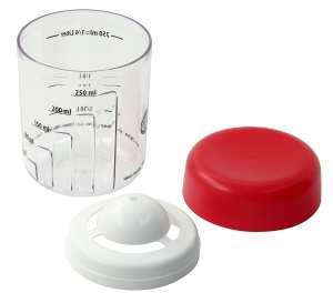 Dr Oetker Mix si Messbecher TransparentRed 250ml Multifunctional