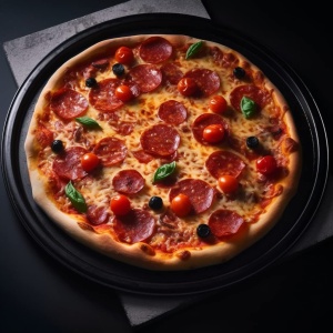 Dr Oetker Pizza si Tava de Copt O30 cm Antiaderenta Rezistenta la 230degC - Img 2