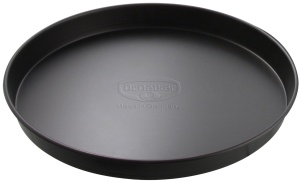 Dr. Oetker Tava pentru pizza si prajituri O 32 cm, Tava de copt pentru prajituri suculente si pizza crocanta, Tava de tort din otel cu strat antiaderent, Cantitate: 1 bucata