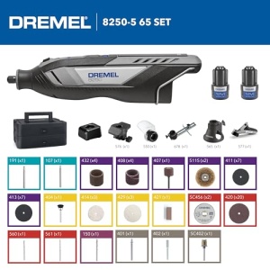 Dremel 8250 12V Unealta Rotativa Multifunctionala cu Motor Fara Perii 65 Accesorii 2 Acumulatori - Img 10