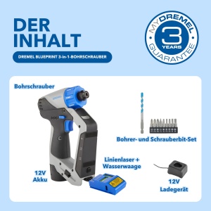 Dremel Blueprint 12V Set Multisurubelnita cu Laser Detasabil si Accesorii - Img 3