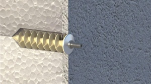 Dublu ancoraj Fischer FID V M8 Plus pentru tuburi de scurgere, 80 mm, gri - Img 2