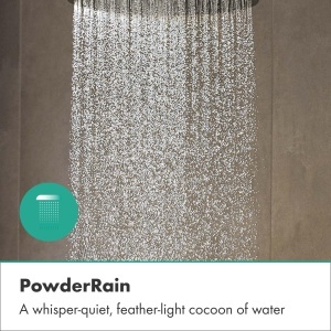 Dus cu apa Hansgrohe Raindance S 240 mm, PowderRain, Negru Mat - Img 4