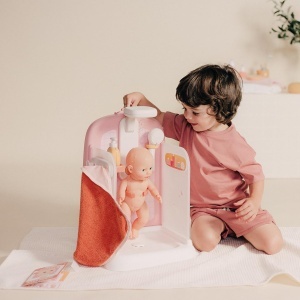 Dus cu apa pentru papusi Smoby Baby Nurse, 42 cm, cu accesorii incluse - Img 2