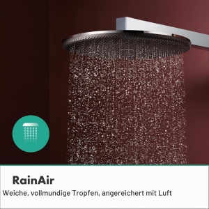 Dus cu efect de ploaie hansgrohe Raindance Alive S 300 mm, crom, 1 tip de jet - Img 3