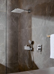 Dus cu efect de ploaie hansgrohe Raindance E 300 mm, crom, 1 jet, montaj pe perete - Img 3