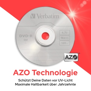 DVD-R Verbatim 43744 4.7GB 16x Wide Inkjet 50 bucati - Img 2