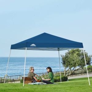 EAGLE PEAK 3x3m Cort pentru evenimente cu picioare inclinate Foisor in aer liber, Foisor pliabil impermeabil cu protectie UV 50+ pentru petrecere in gradina in camping, albastru inchis - Img 5