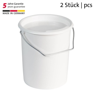 Eimer pentru alimente Westmark 3L, 2 bucati, plastic, alb - Img 2