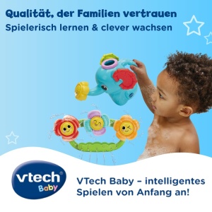 Elefant de Baie VTech cu Suport pentru Perete si Efecte Rotative - Img 5