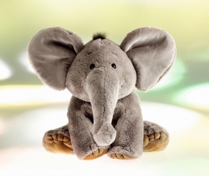 Elefant Plush Schaffer 4232, 19 cm, Culoare gri, Jucarie moale - Img 6