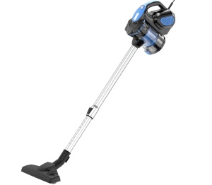 Emerio UVE-123109, aspirator Cyclone 2 in 1 aspirator portabil si de podea cu putere puternica de 600 wati, filtru HEPA, putere de aspiratie puternica de 17.000 Pa, lungime cablu de 5 m si tub telescopic reglabil, negru, W, 0,5 litri - Img 2