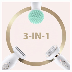 Epilator Braun Silk-epil 9 Flex 9020, albauriu, cu cap flexibil si tehnologie SensoSmart - Img 7