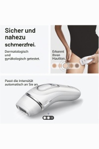 Epilator Braun Silk-expert Pro 3, semi-definitiv, albsilver, 2 capete - Img 6