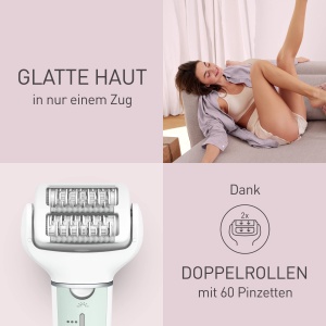 Epilator Panasonic ES-EY70, 60 pinzetten, 3 viteze, LED, 90 cap flexibil - Img 2