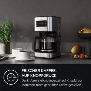 Espressor cafea AEG Deli 5, 1,5 l, Timer programabil, Inox - Img 3