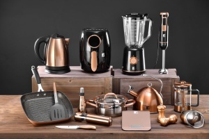 Espressor cafea Bergner Copper, 6 cani, inox negru, compact - Img 3