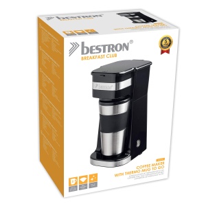 Espressor cafea Bestron ACM1112Z, 750W, capacitate 420ml, negrusilver - Img 10