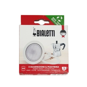 Espressor cafea Bialetti 800002 din aluminiu, culoare alba, dimensiune unica