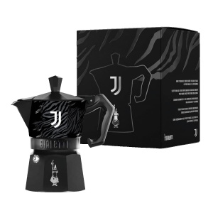 Espressor cafea Bialetti Moka Express Juventus, 3 cesti, aluminiu, argintiu