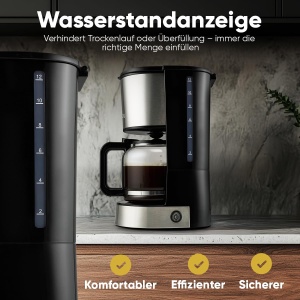 Espressor cafea Bomann KA 6071 CB, 12-14 cesti, 800W, inox - Img 3