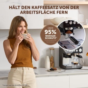 Espressor cafea Breville Barista Sense, 15 bar, negru, cu rasnita integrata - Img 3