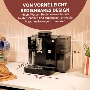 Espressor cafea Breville Prima Latte AutoLuxe, 12 setari, negru - Img 8