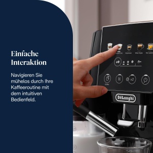 Espressor cafea DeLonghi Magnifica Start ECAM220.91.B, 250g, 5 bauturi, LatteCrema, Negru - Img 5