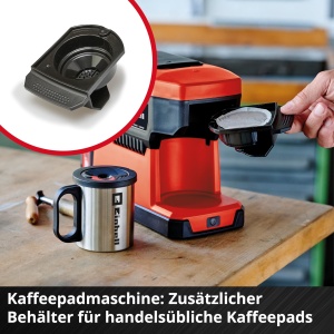 Espressor cafea Einhell TE-CF 18 Li-Solo, capacitate 240 ml, 2-in-1, portabil - Img 7