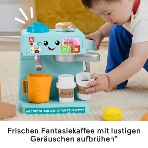 Espressor cafea Fisher-Price Barista cu 10 accesorii, multi-lingual - Img 4