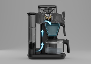 Espressor cafea Grundig KM 9518, 10 cesti, cu mojar integrat - Img 6