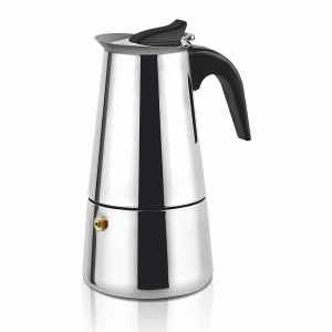 Espressor cafea HAEGER SS Moka Pot 10, capacitate 10 cesti, inox, cu siguranta