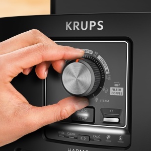 Espressor cafea Krups Harmony EA5088E0, 4 specialitati, functie spumare lapte, compact, negru - Img 3