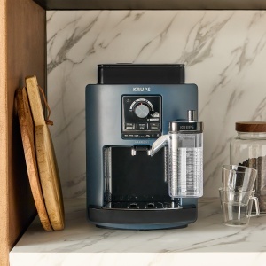 Espressor cafea Krups Harmony Milk EA5094E0, 5 specialitati, compact, albastru - Img 6