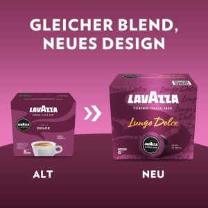 Espressor cafea Lavazza A Modo Mio Lungo Dolce, 16 capsule, 100 Arabica, Intensitate 613 - Img 2