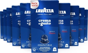 Espressor cafea Lavazza Crema e Gusto, 10 capsule, aromat cu ciocolata si nuci