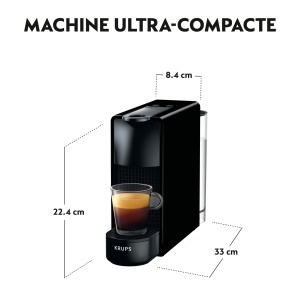 Espressor cafea Nespresso Essenza Mini Krups, 2 dimensiuni, compact, negru - Img 3