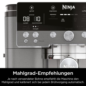 Espressor cafea Ninja Luxe Cafe Premier 3-in-1, Metallic Grau, 25 setari macinare - Img 5