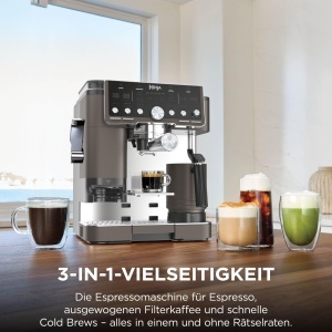 Espressor cafea Ninja Luxe Pro ES701EUBR, 3-in-1, cu sistem de spumare - Img 2