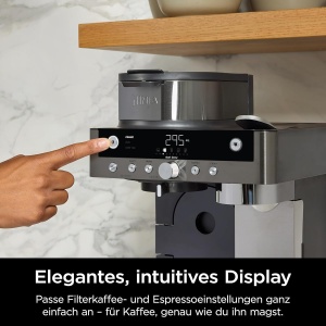 Espressor cafea Ninja Prestige CFN802EUGM, 2-in-1, 1.8L, gri-metal - Img 7