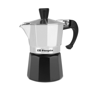 Espressor cafea Orbegozo KFM 130, 1 cana, aluminiu, negru si argintiu