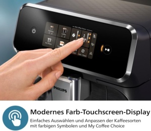 Espressor cafea Philips 2300 Series EP233010, 4 bauturi, Touchscreen, Mattschwartz - Img 4