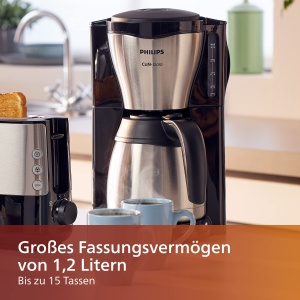 Espressor cafea Philips Cafe Gaia, 1.3 L, negru, design elegant - Img 5