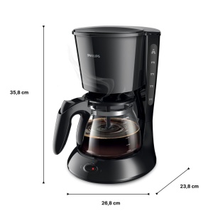 Espressor cafea Philips HD746120, 10-15 cesti, cu Aroma Swirl, albnegru - Img 7