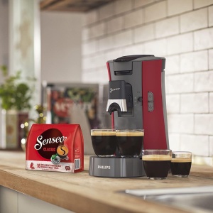 Espressor cafea Philips Senseo Select CSA24090, 1450W, 0.9L, Rosu - Img 4