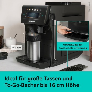 Espressor cafea Siemens EQ600 iAroma, negru, 22 specialitati, 480 ml - Img 8