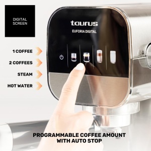 Espressor cafea Taurus 1350 W, 20 bar, 900 ml, inox - Img 4