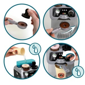 Espressor cafea Theo Klein 9510 cu rezervor de apa, accesorii incluse, pentru copii de la 3 ani - Img 3