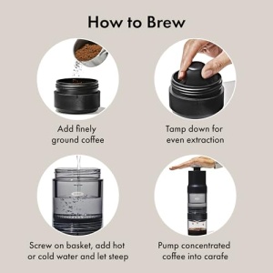 Espressor manual OXO Brew Rapid Brewer, filtru inox, compact si usor - Img 12
